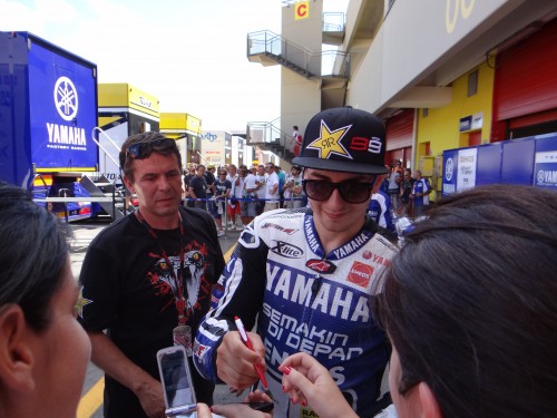 Joge Lorenzo,Yamaha M1,motogp,Mugello 2012,autografi,fan,vincitore gara